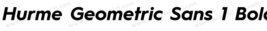 Hurme Geometric Sans 1 Bold Oblique字体转换